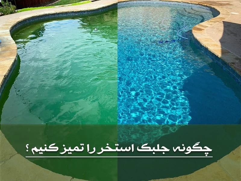 چگونه جلبک استخر را تمیز کنیم
