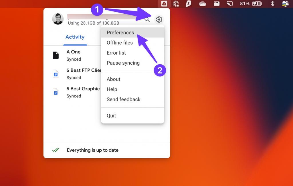 GOOGLE DRIVE را در Mac 1 راه اندازی کنید