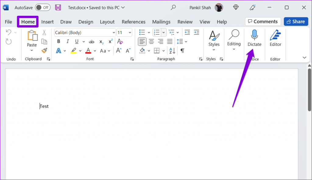 نحوه استفاده از ابزار دیکته در Microsoft Word برای PC یا Mac1