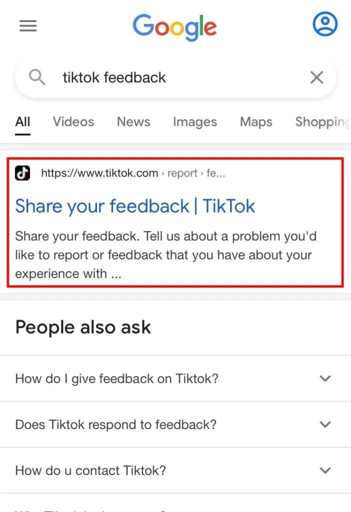 بازیابی حساب Tik Tok بدون شماره تلفن