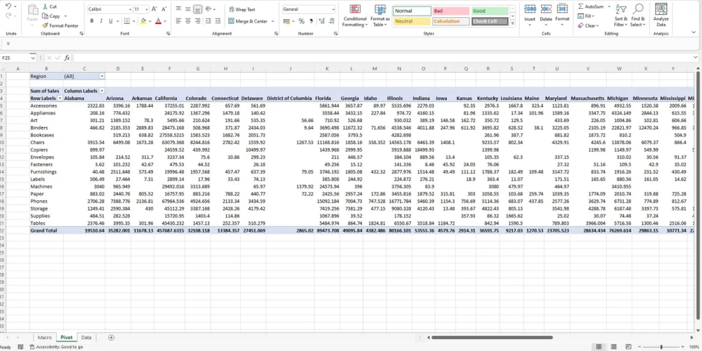     نحوه ایجاد خودکار PivotTables در Excel1