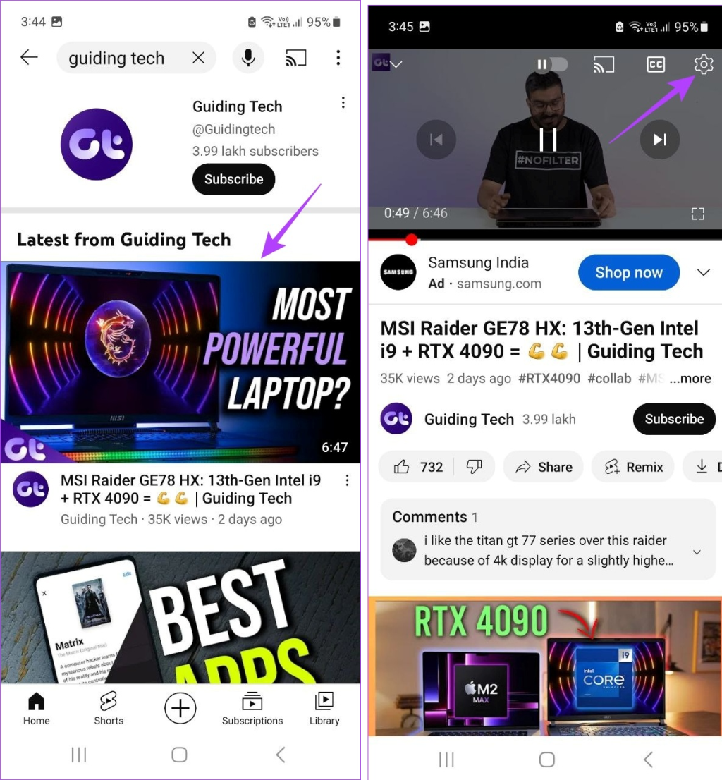زیرنویس را در YouTube 7 فعال و غیرفعال کنید
